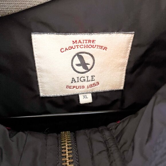 Aigle Quilted Barn Jacket, Size XL - Picture 3 of 4
